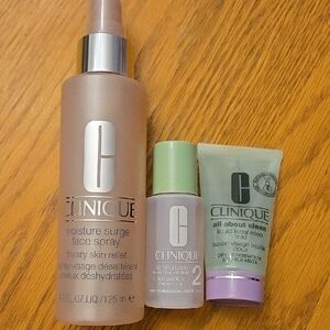 Clinique Moisture Surge Face Spray with Travel Soap & Clarifying Lotion